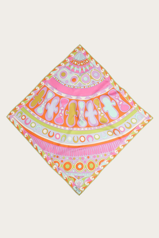 Soleil Print Silk Carre