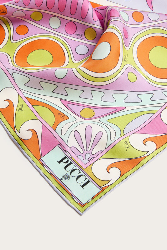 Soleil Print Silk Carre