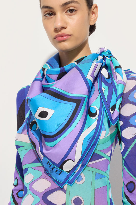 Bongo Print Silk Carre