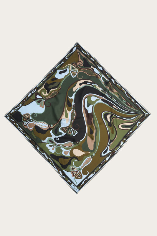 Orchidee Print Silk Carre