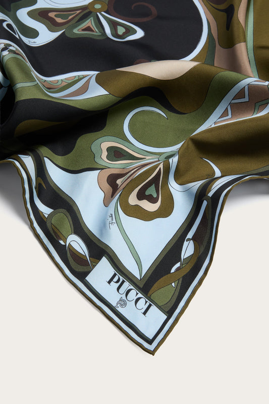 Orchidee Print Silk Carre