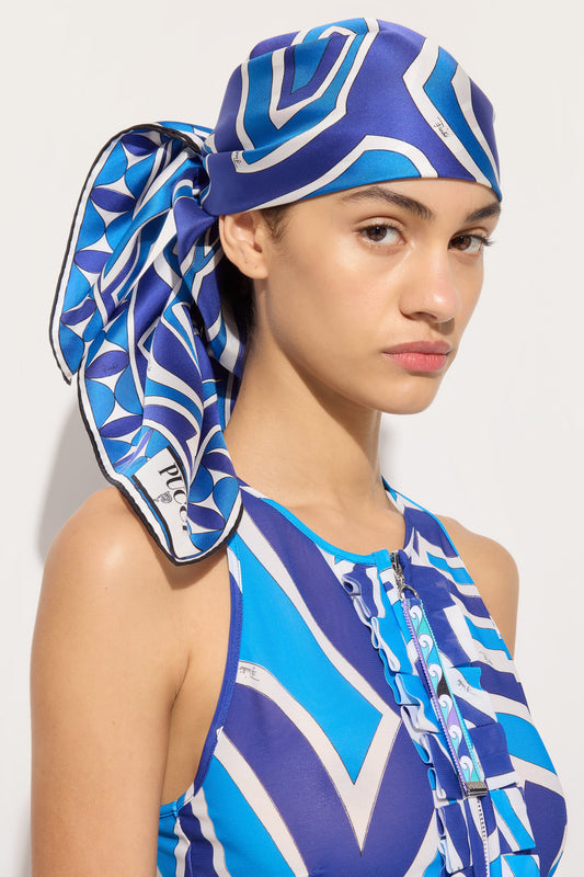 Labirinto Print Silk Scarf