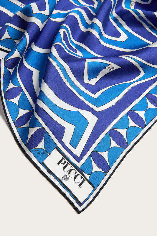 Labirinto Print Silk Scarf