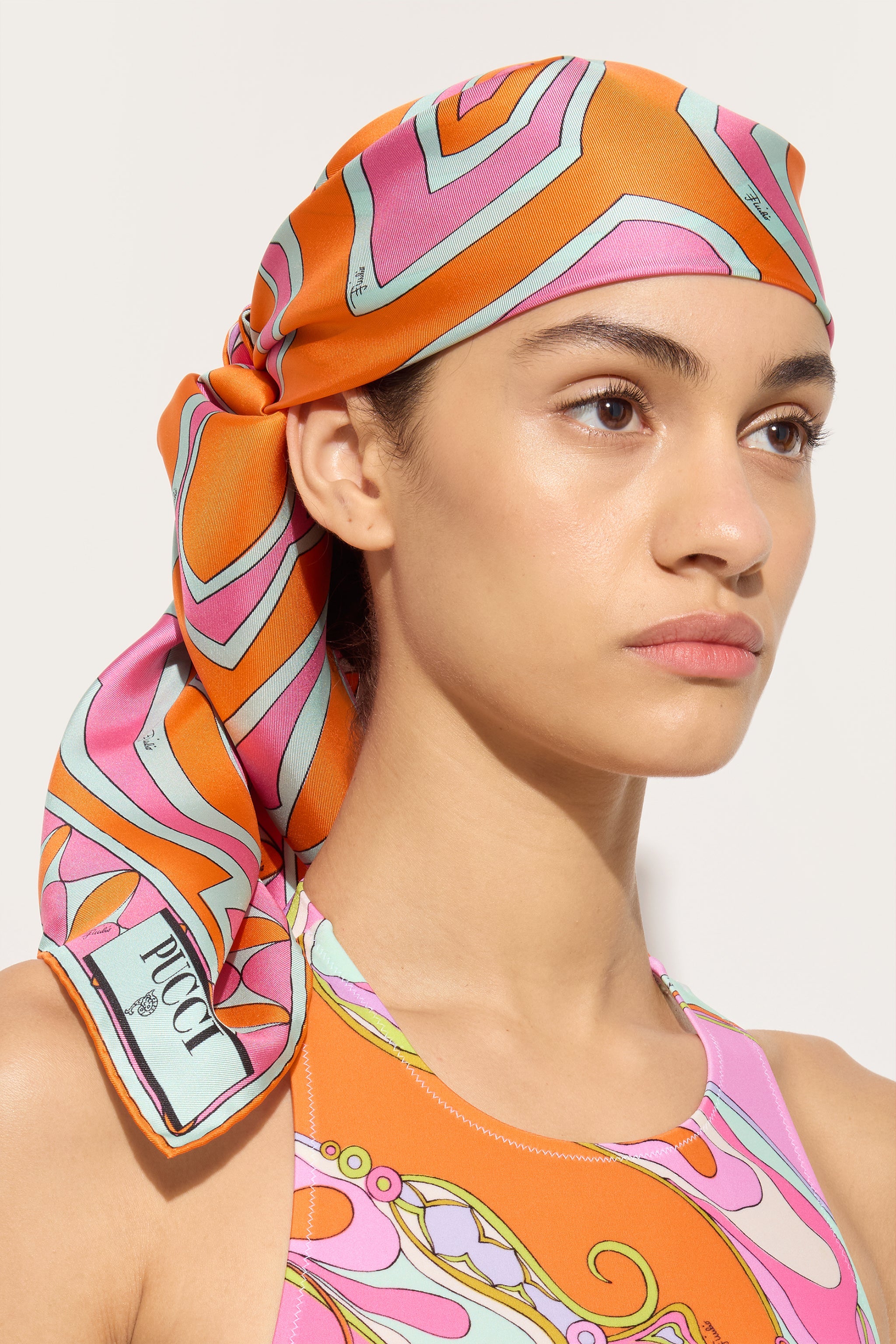 Labirinto Print Silk Scarf – PUCCI