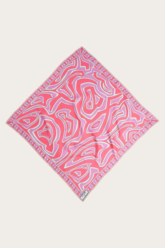 Labirinto Print Silk Scarf