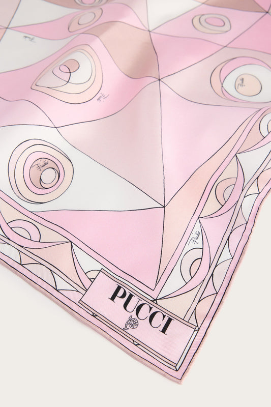 Occhi Print Silk Scarf