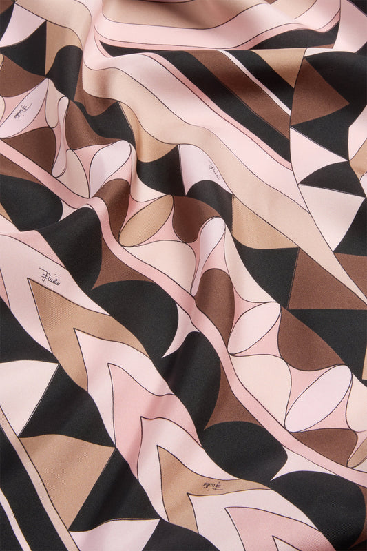 Manuba Print Silk Triangle Scarf
