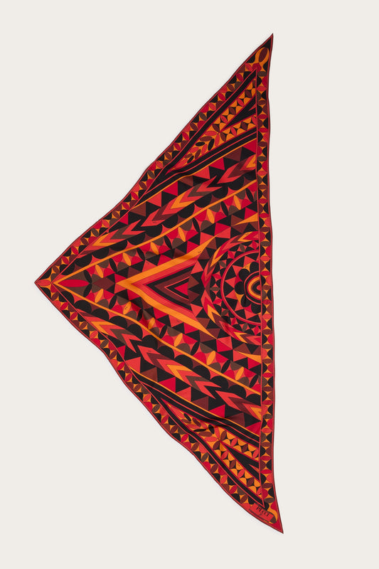 Foulard a Triangolo in Stampa Manuba