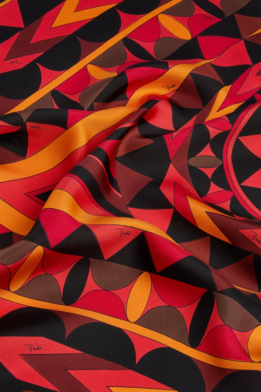 Foulard a Triangolo in Stampa Manuba