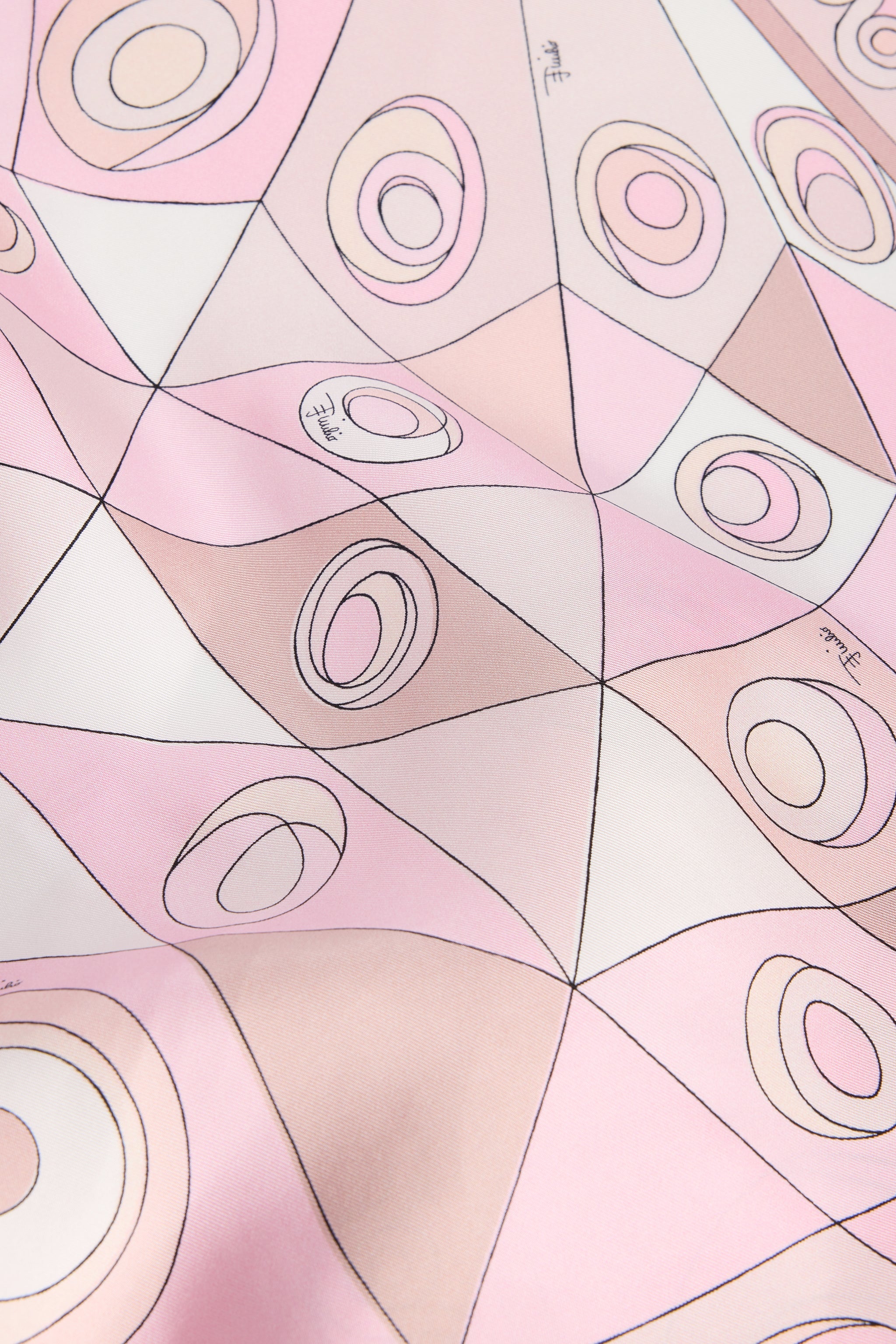 Occhi Print Silk Triangle Scarf – PUCCI
