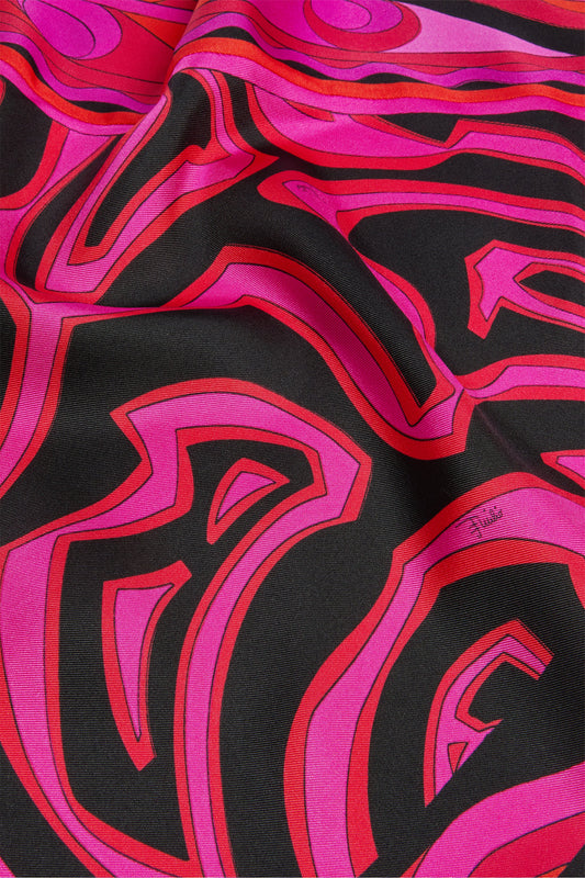 Foulard a Triangolo in Stampa Labirinto