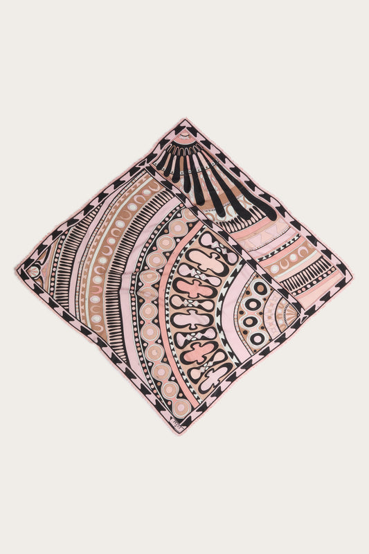 Pashmina in Lana e Seta in Stampa Soleil