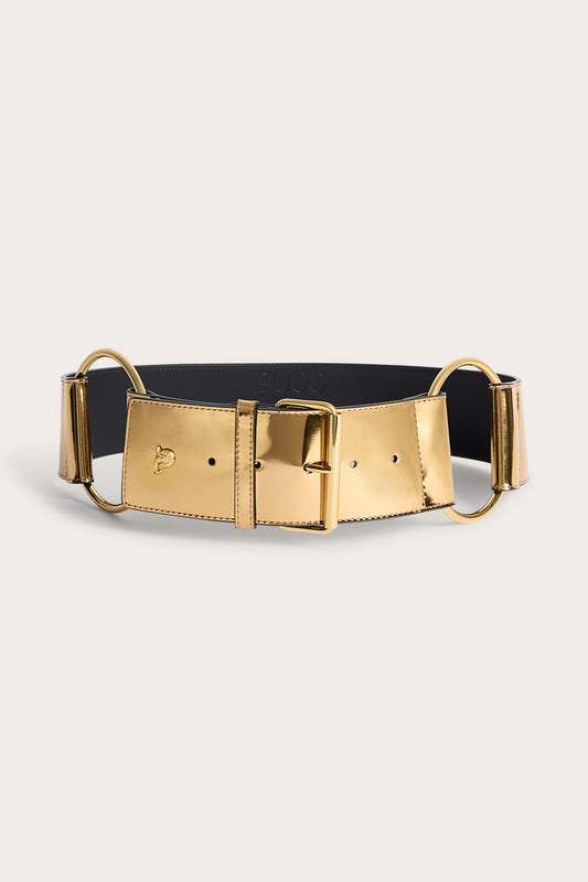 Gold Leather Belt