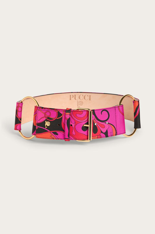Orchidee Print Belt