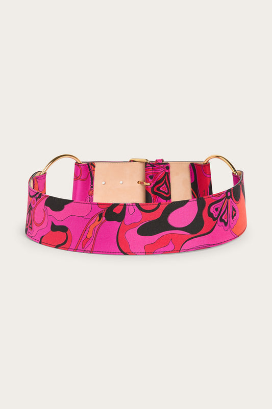 Orchidee Print Belt