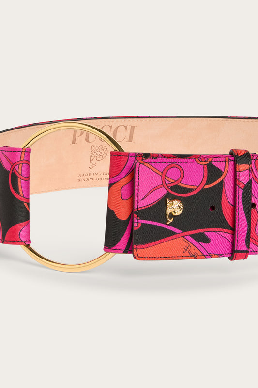Orchidee Print Belt