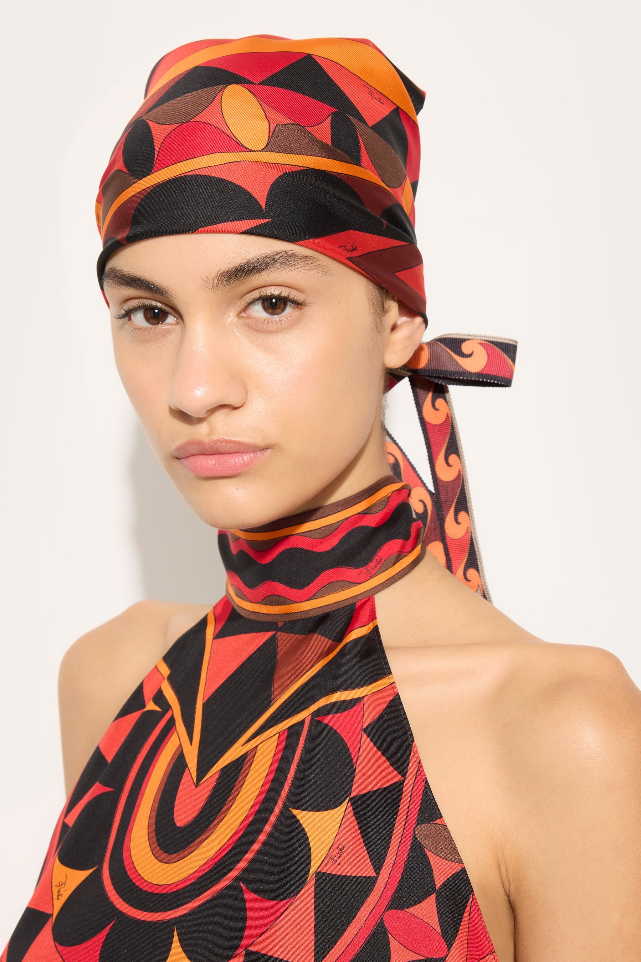 Manuba Print Silk Bandana – PUCCI