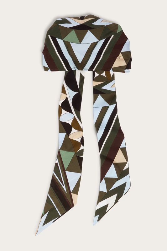 Manuba Print Silk Bandana Hat