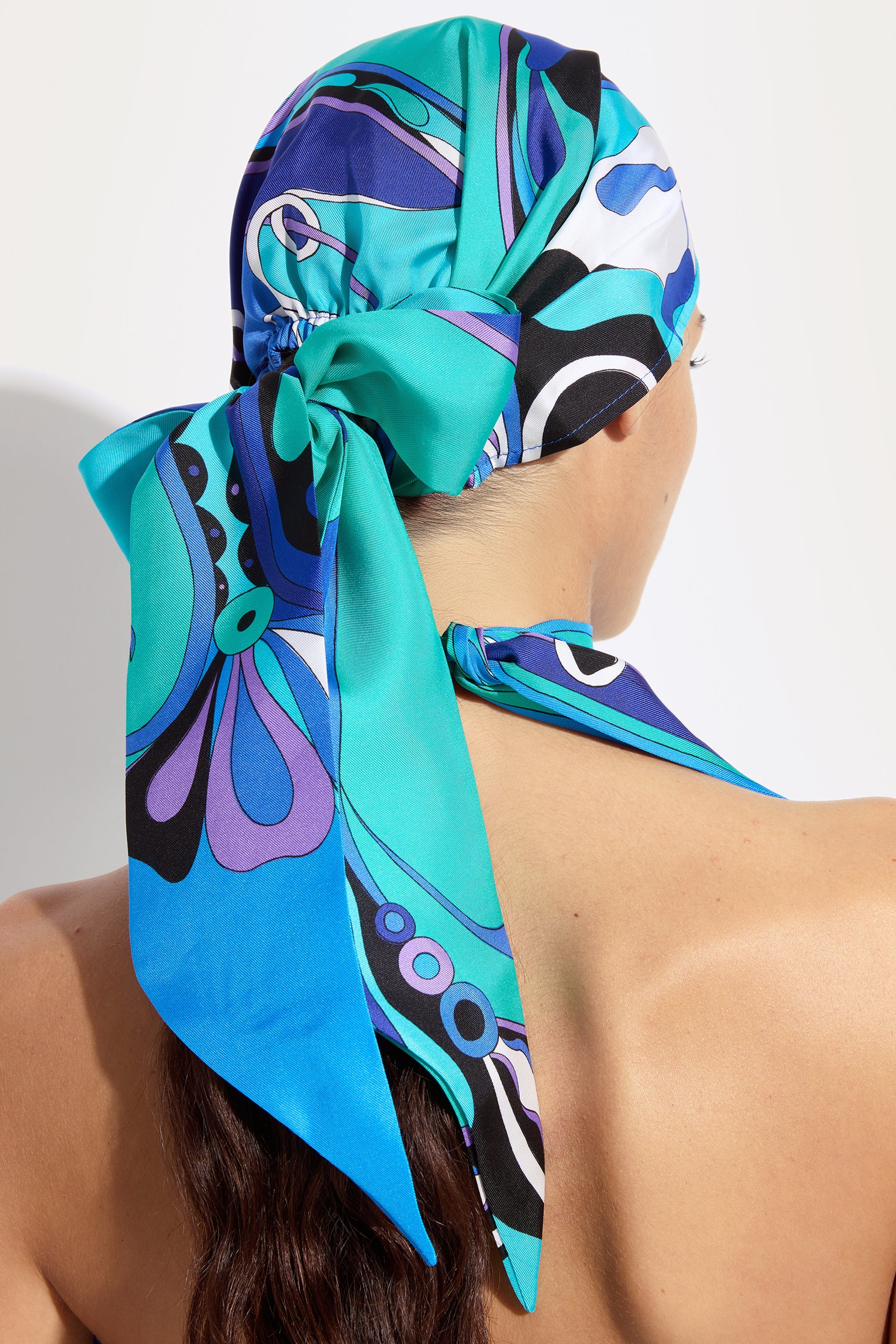 Orchidee Print Silk Bandana Hat – PUCCI