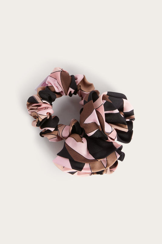 Silk Hair Tie with Rose Detail