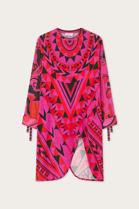 Abito con Maniche Lunghe in Stampa Manuba