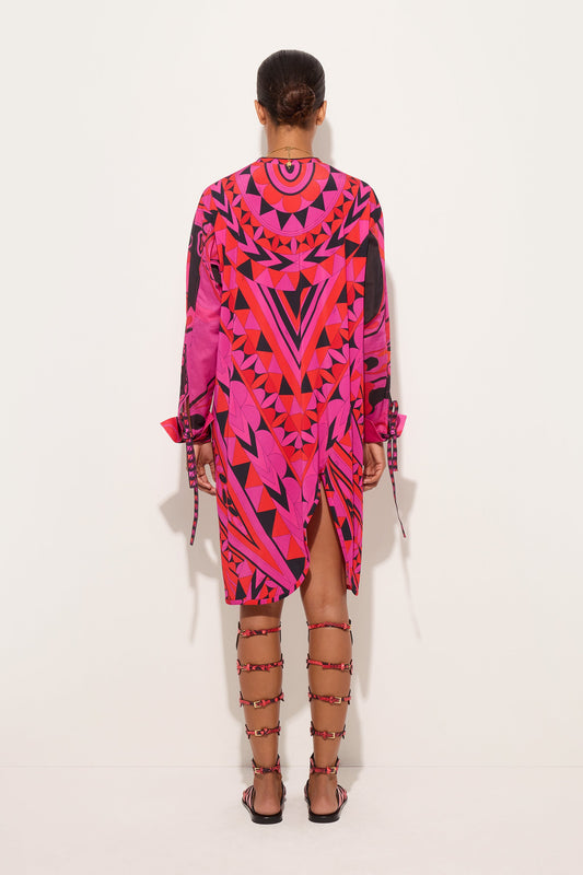 Abito con Maniche Lunghe in Stampa Manuba