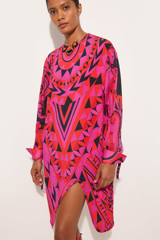 Abito con Maniche Lunghe in Stampa Manuba