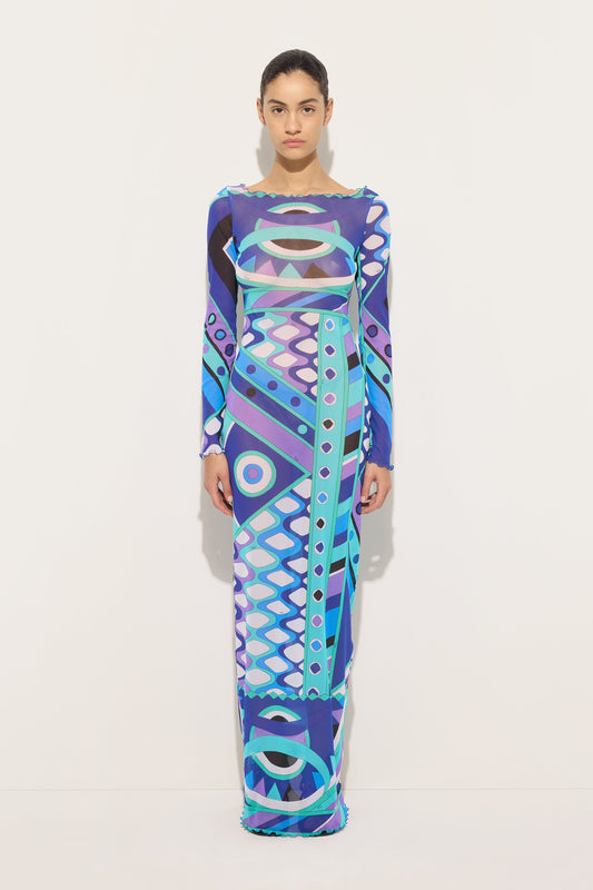 Vivara Print Tulle Dress