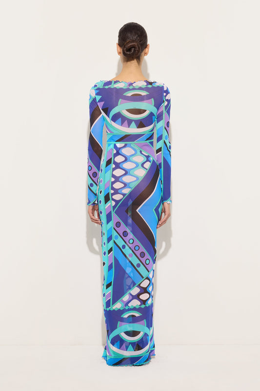 Vivara Print Tulle Dress