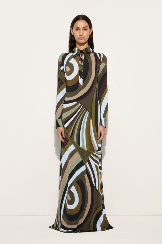 Iride Print Chemisier Dress