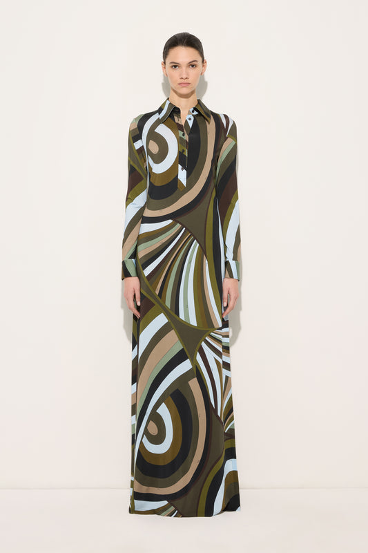 Iride Print Chemisier Dress