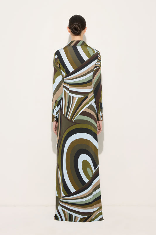 Iride Print Chemisier Dress