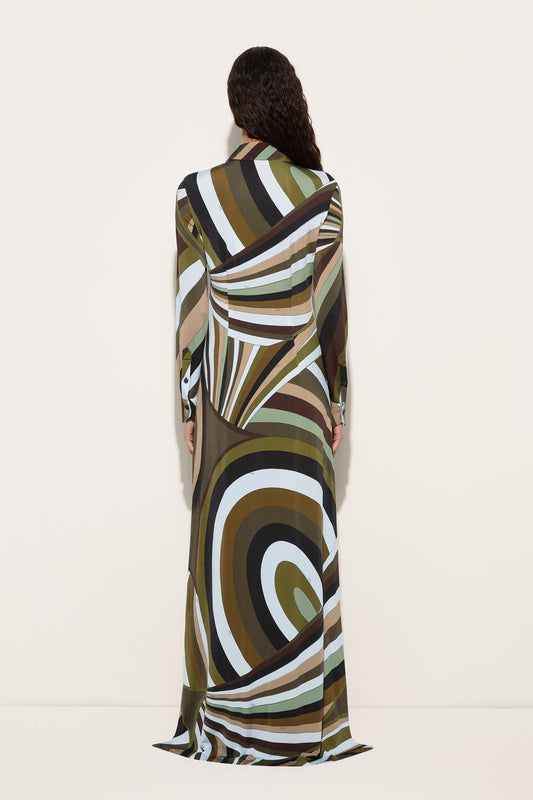 Iride Print Chemisier Dress