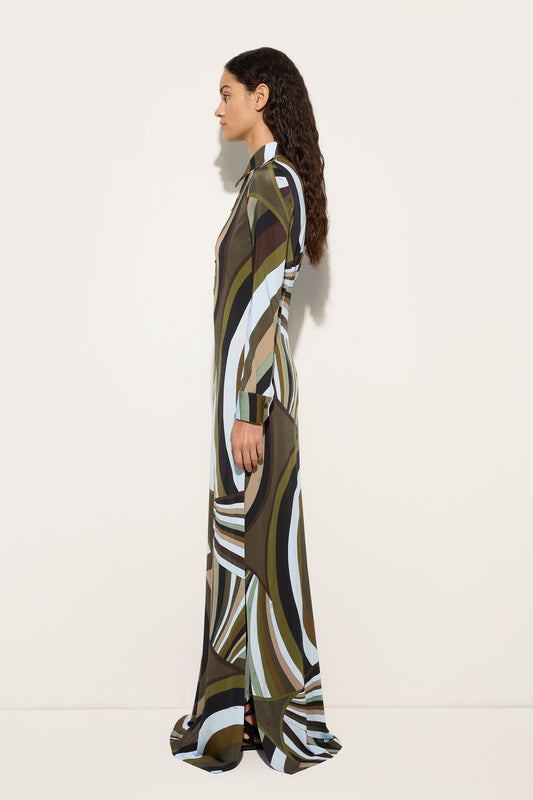 Iride Print Chemisier Dress