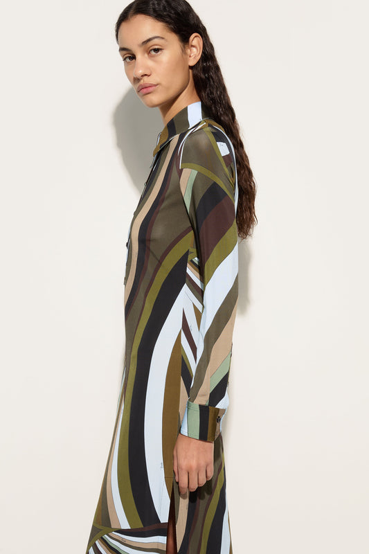 Iride Print Chemisier Dress