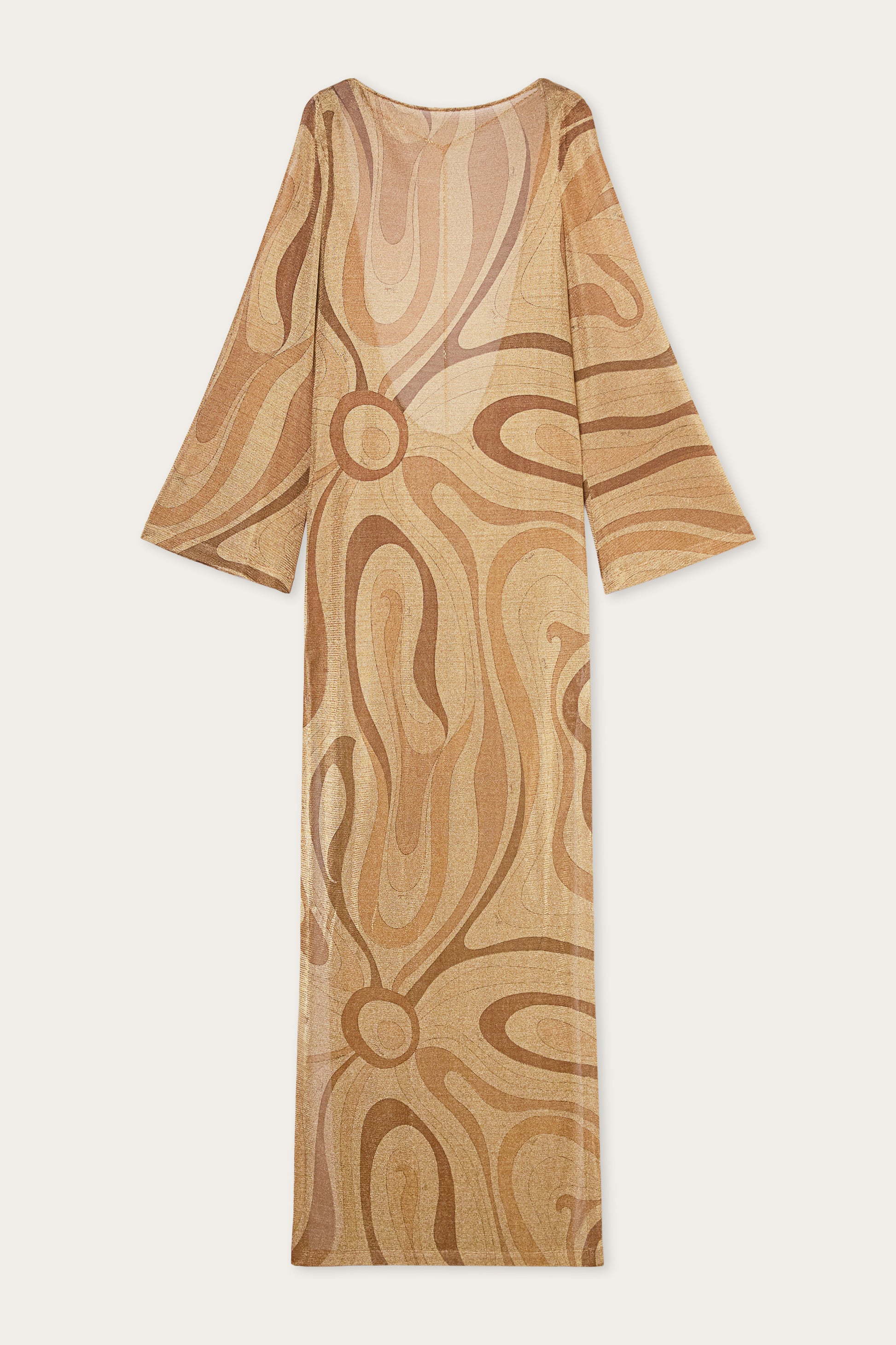 Pucci - Lamé Long Sleeve Dress - Size: 38