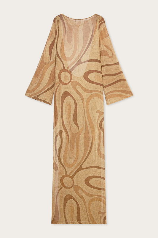 Lamè Long Sleeve Dress