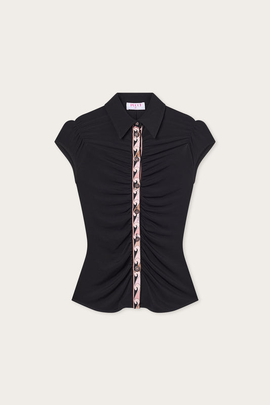 Blouse with Drape Detail