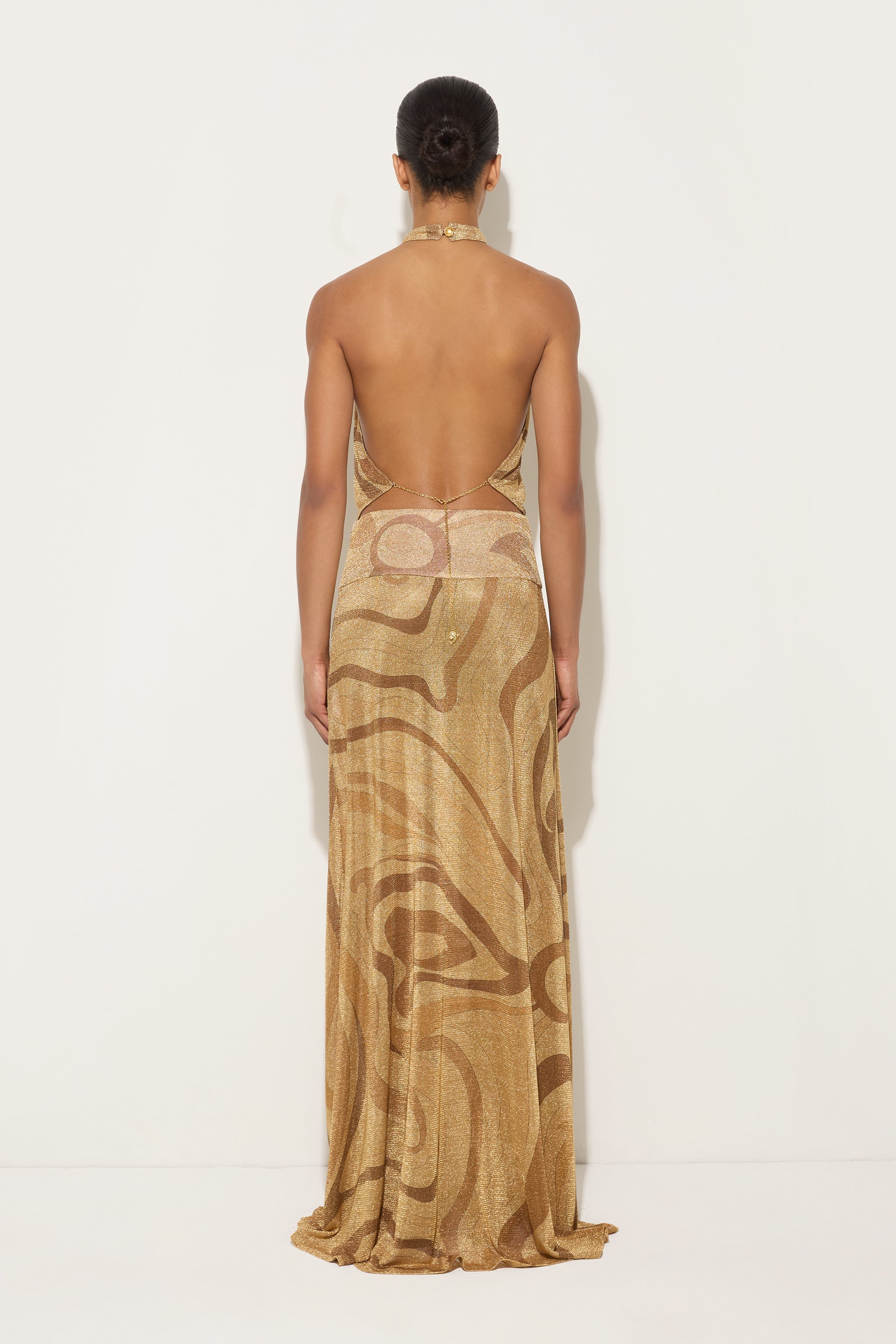 Marmo Print Lamè Top – PUCCI