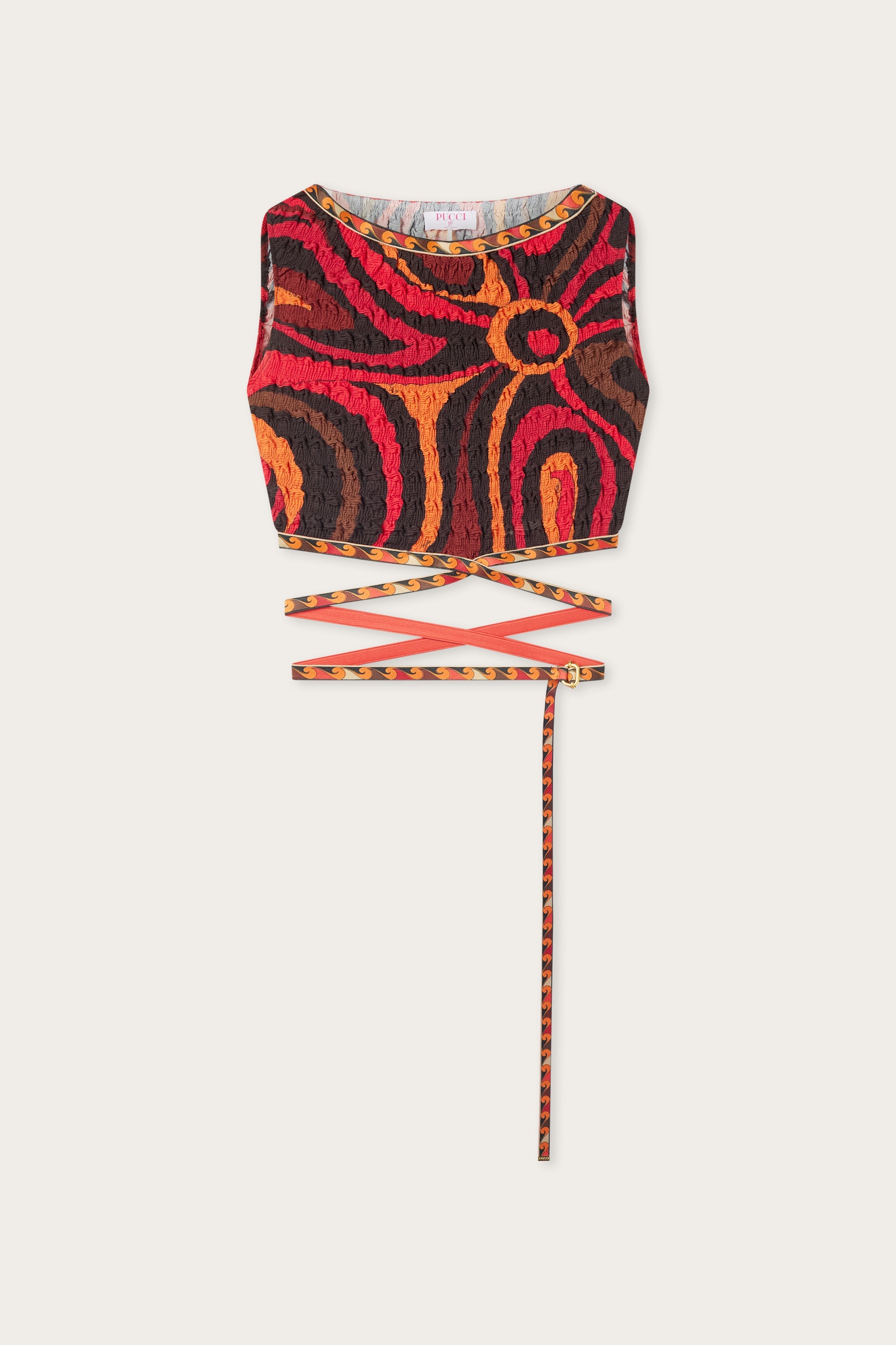 特価・EMILIO PUCCIラメ入り総柄トップスドルマンスリーブ伊製サイズ38 Marmo Print Shibori Laced Top – PUCCI Online Store