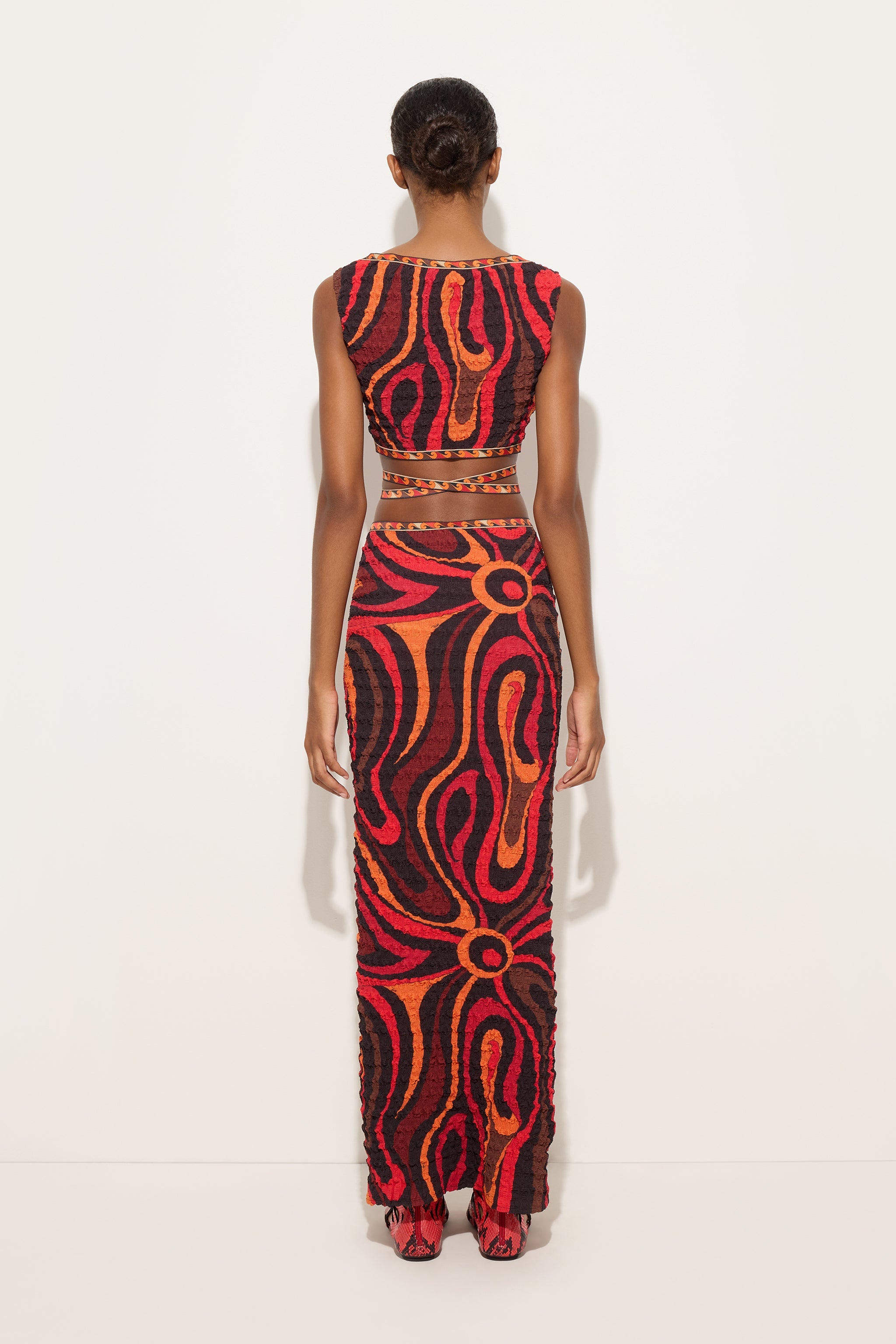 m*i様 Mame Marble Print Silk Camisole Dre Marmo Print Shibori Laced Top – PUCCI