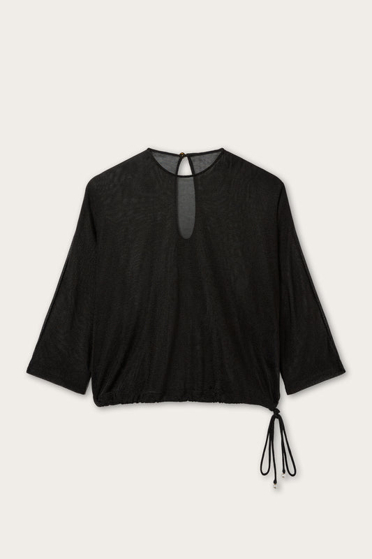 Lurex Blouse with Gold detail