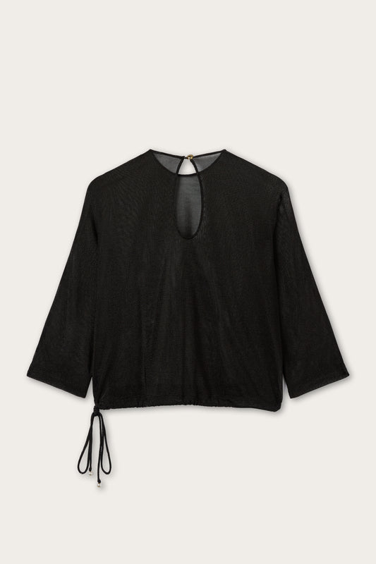 Lurex Blouse with Gold detail