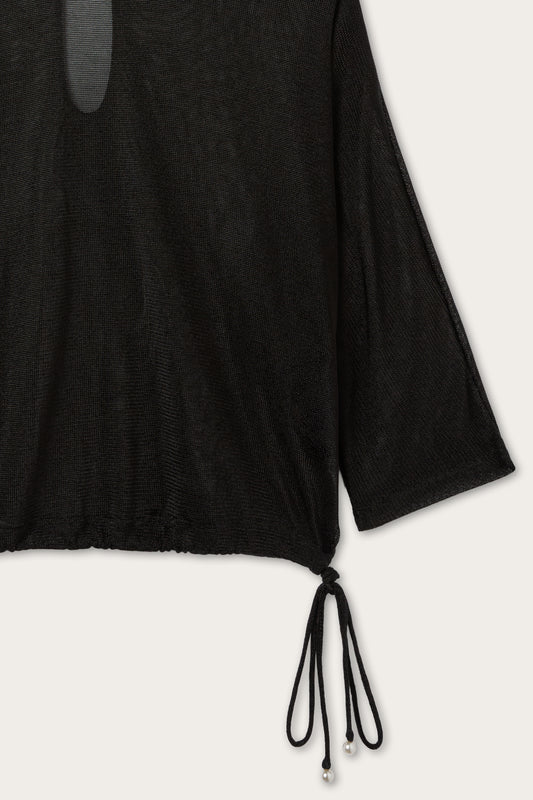 Lurex Blouse with Gold detail