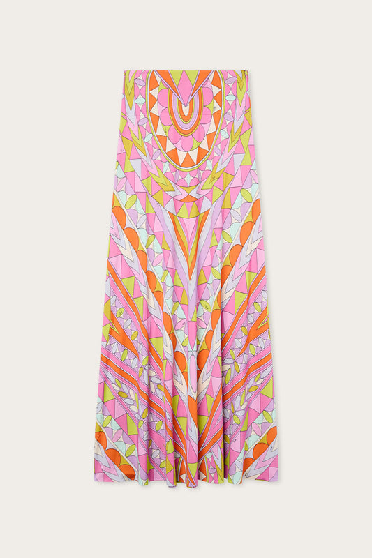 Manuba Print Long Skirt