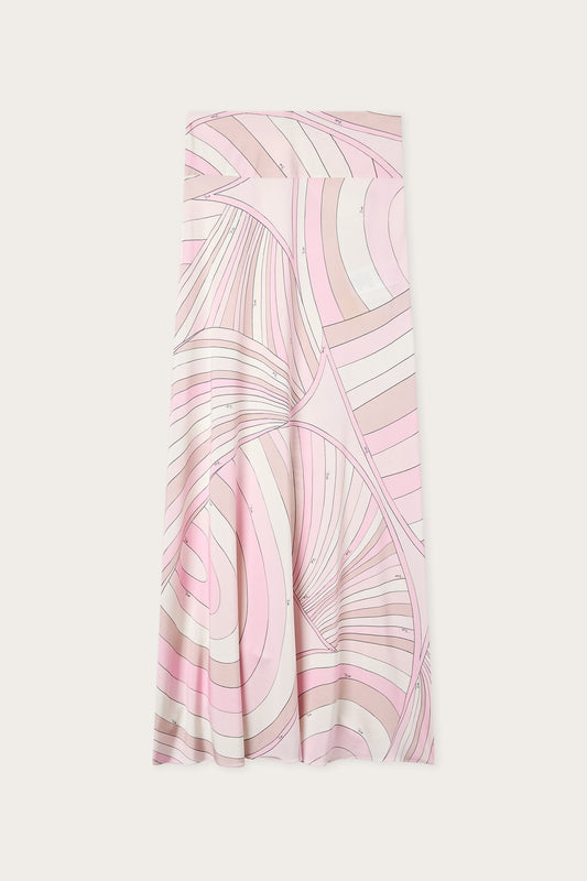 Iride Print Jersey Skirt