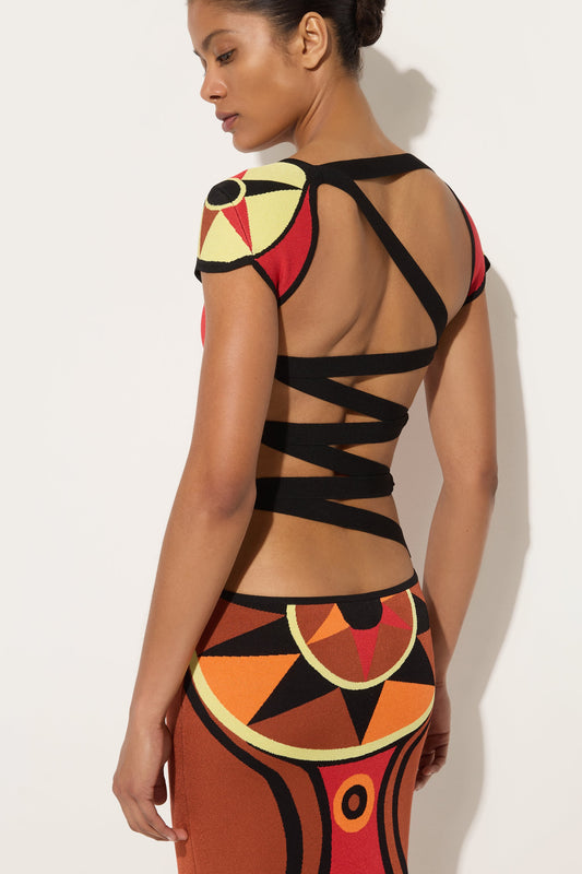 Jacquard fitted dress