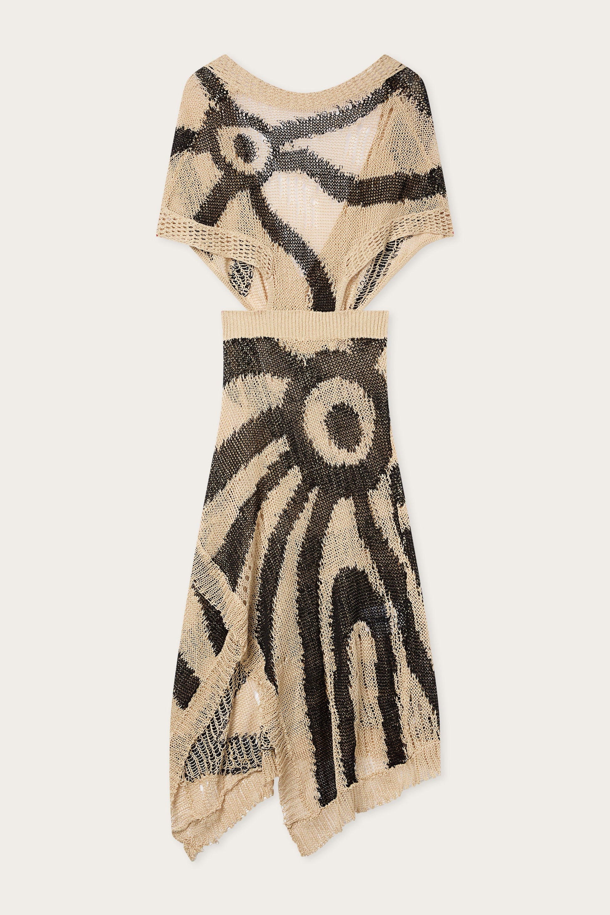 Linen Long Dress with Asymmetrical Skirt – PUCCI