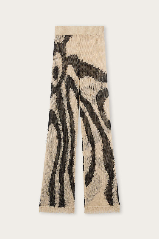 Marmo print Linen Pants