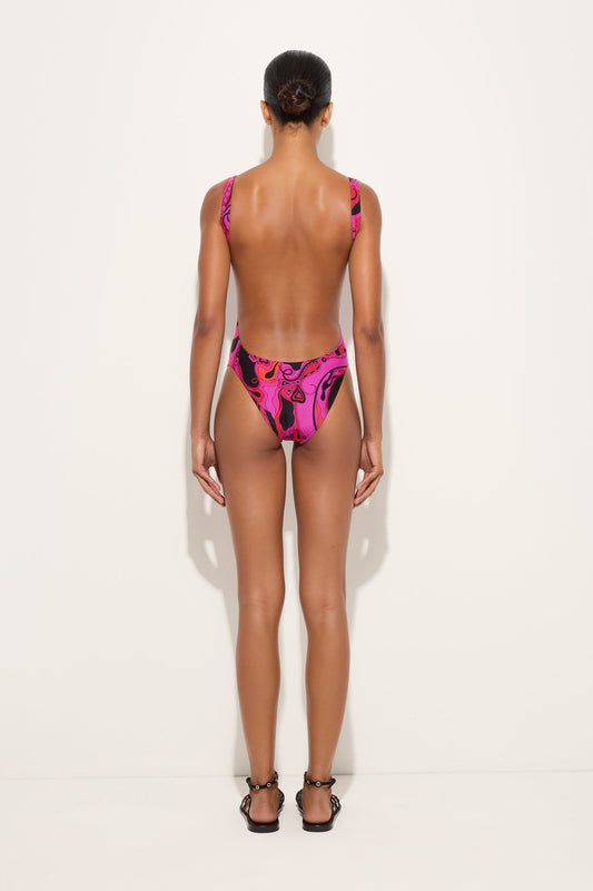 Orchidee Print Swimsuit